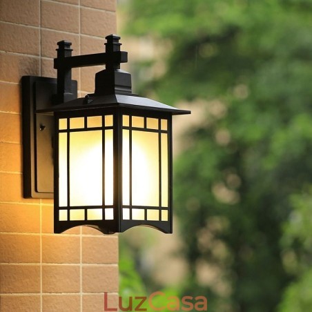 Estilo chinês luz externa à prova d'água pavilhão forma parede luz jardim varanda Estilo chinês luz externa à prova d'água pavilhão forma parede luz jardim varanda