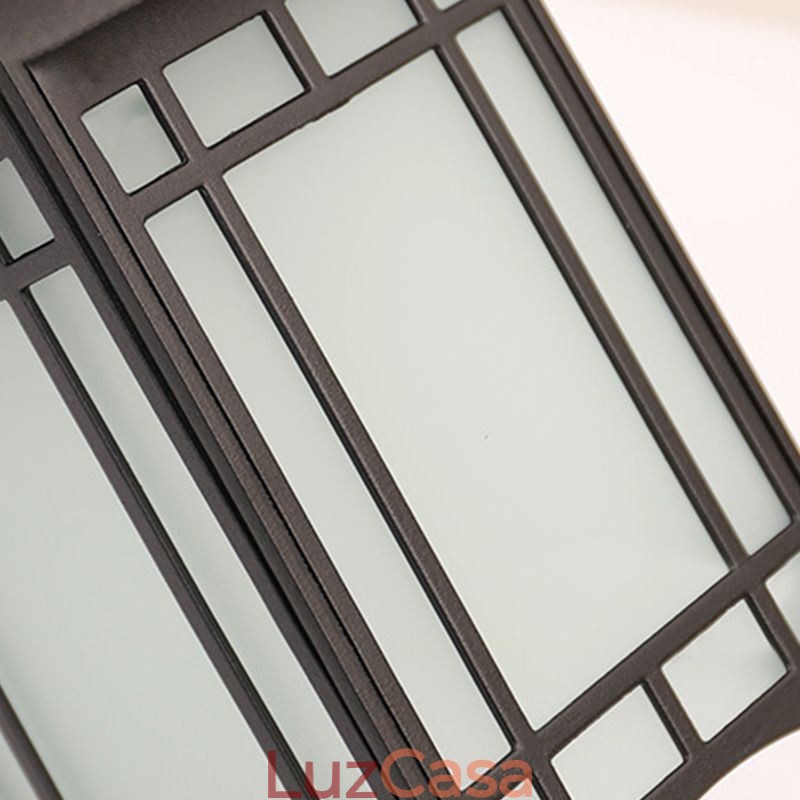 Estilo chinês luz externa à prova d'água pavilhão forma parede luz jardim varanda
