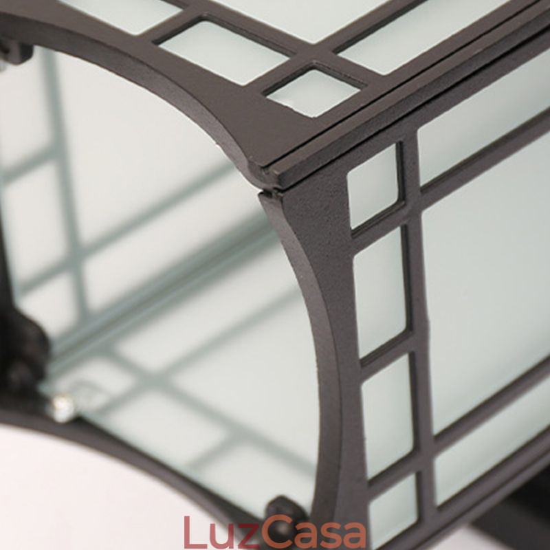 Estilo chinês luz externa à prova d'água pavilhão forma parede luz jardim varanda