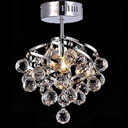 Lustre moderno contemporâneo tradicional clássico country cristal cromado cristal pingente luz