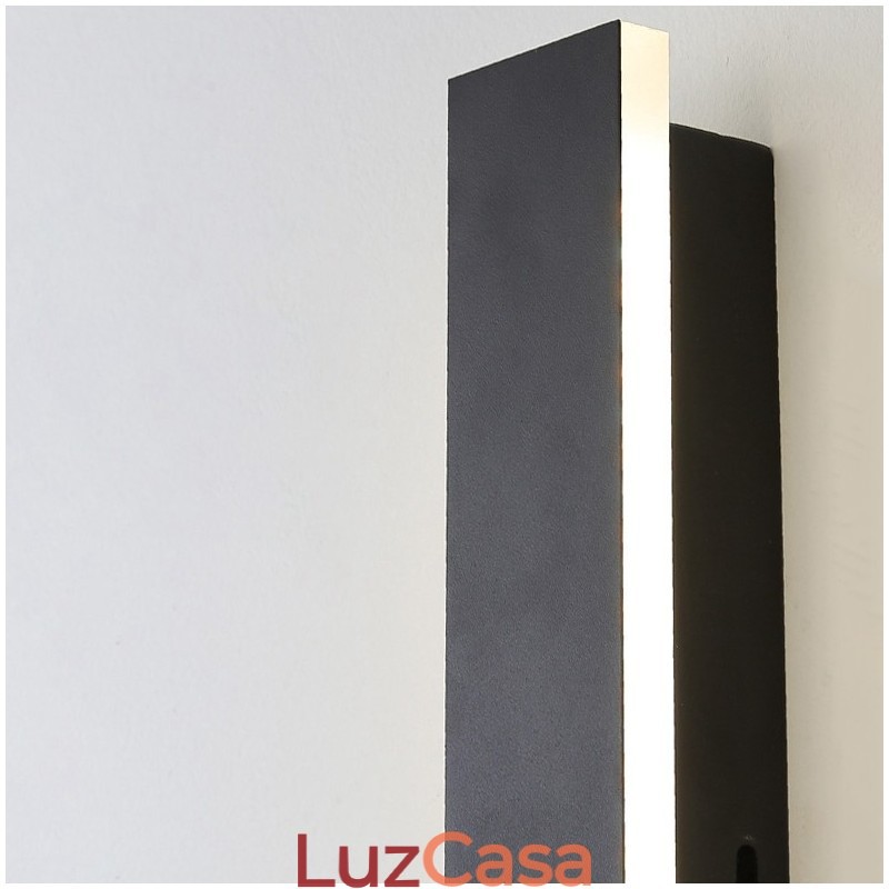 Luminária de parede contemporânea moderna e longa para áreas externas, arandela, luz de parede IP 44 para varanda, pátio, jardim