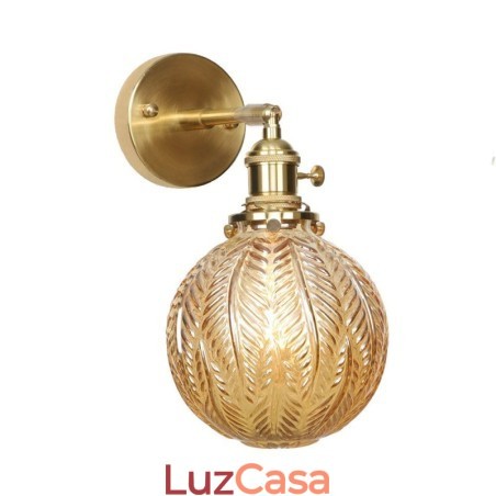 Luminária de parede moderna em formato de feijão com cúpula de vidro esférica Luminária de parede moderna em formato de feijão com cúpula de vidro esférica
