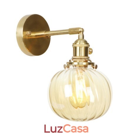 Luminária de parede moderna em formato de feijão com cúpula de vidro esférica Luminária de parede moderna em formato de feijão com cúpula de vidro esférica