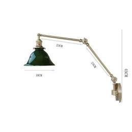 Luminária de parede moderna com cúpula de vidro