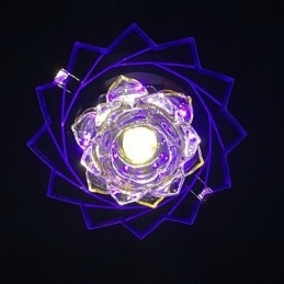 Moderno Contemporâneo Cristal Metal Montagem Embutida