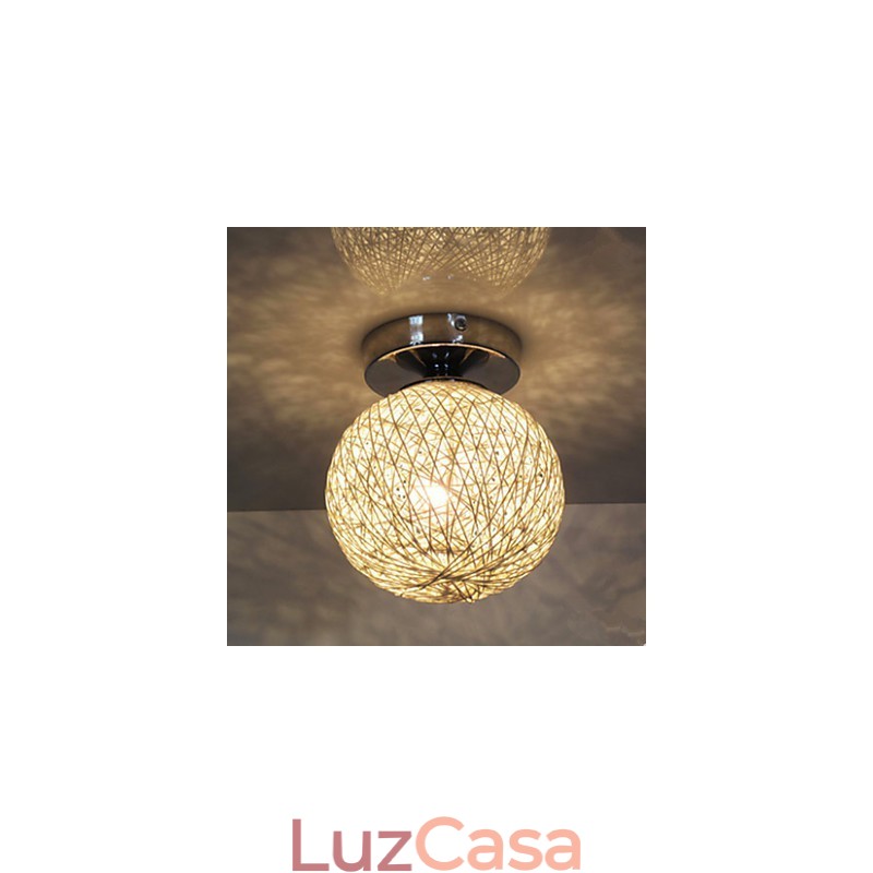 Globo de lanterna moderno e contemporâneo, metal cromado, montagem embutida