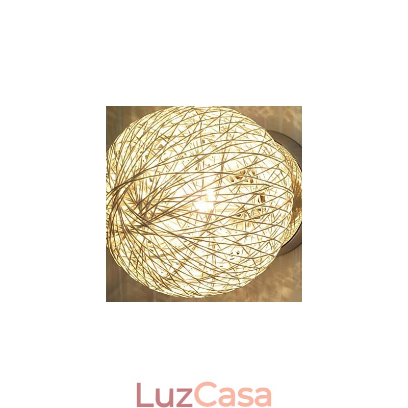 Globo de lanterna moderno e contemporâneo, metal cromado, montagem embutida