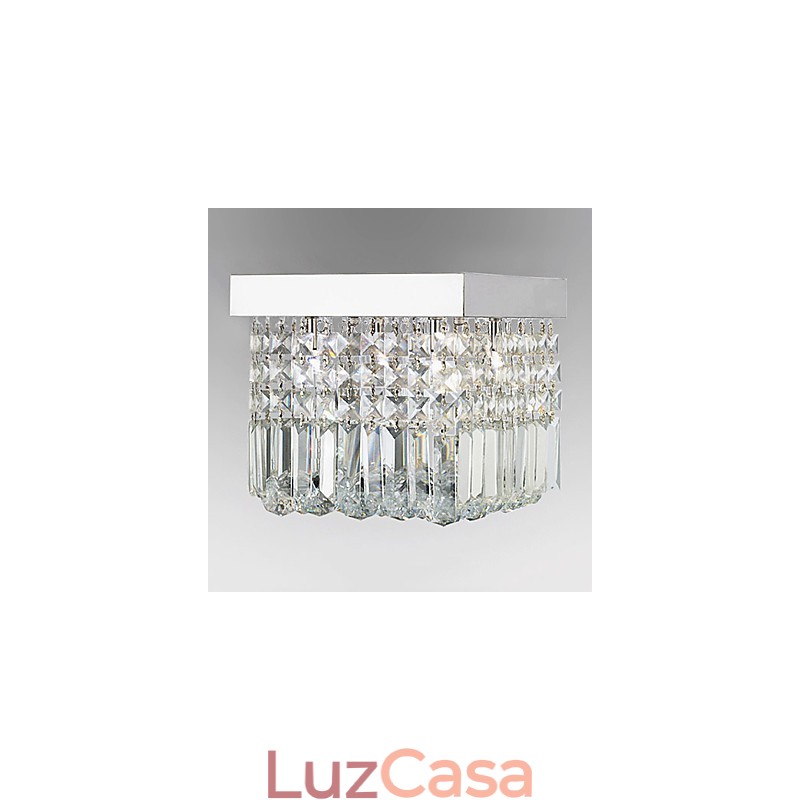 Moderno Contemporâneo Cristal Metal Montagem Embutida