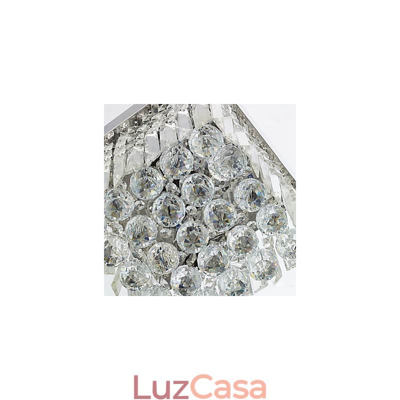 Moderno Contemporâneo Cristal Metal Montagem Embutida