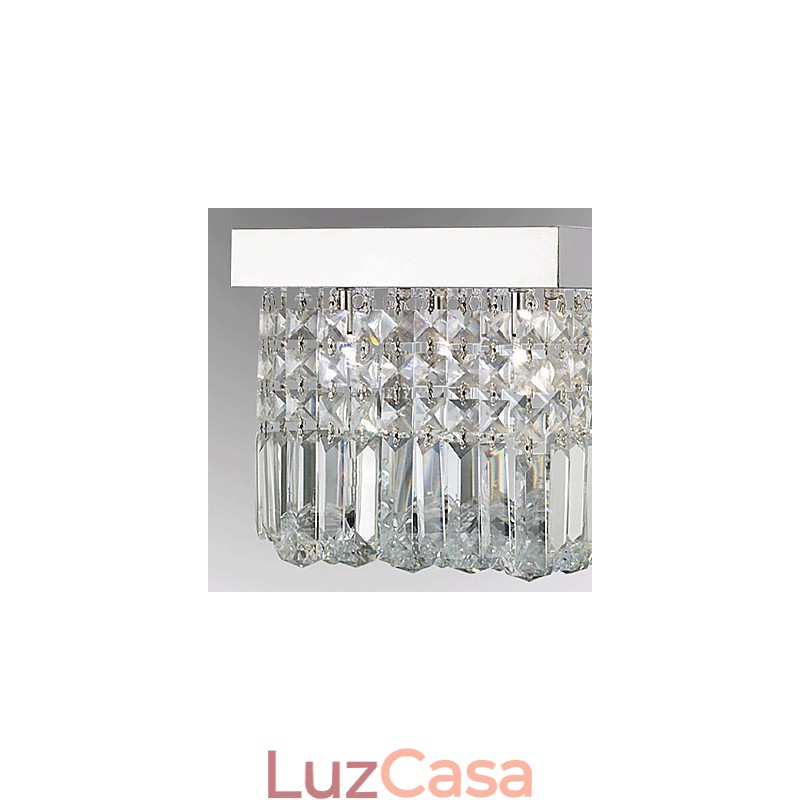 Moderno Contemporâneo Cristal Metal Montagem Embutida