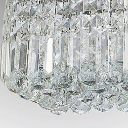 Moderno Contemporâneo Cristal Metal Montagem Embutida