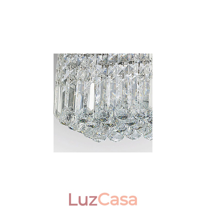 Moderno Contemporâneo Cristal Metal Montagem Embutida