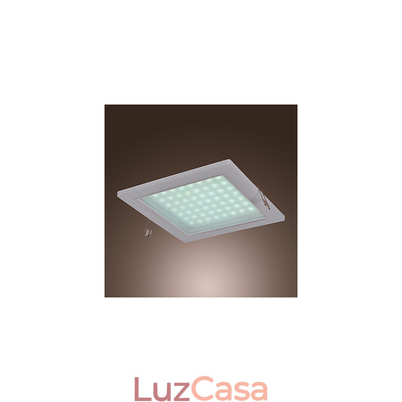 Luzes de montagem embutida modernas em formato quadrado