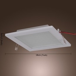 Luzes de montagem embutida modernas em formato quadrado