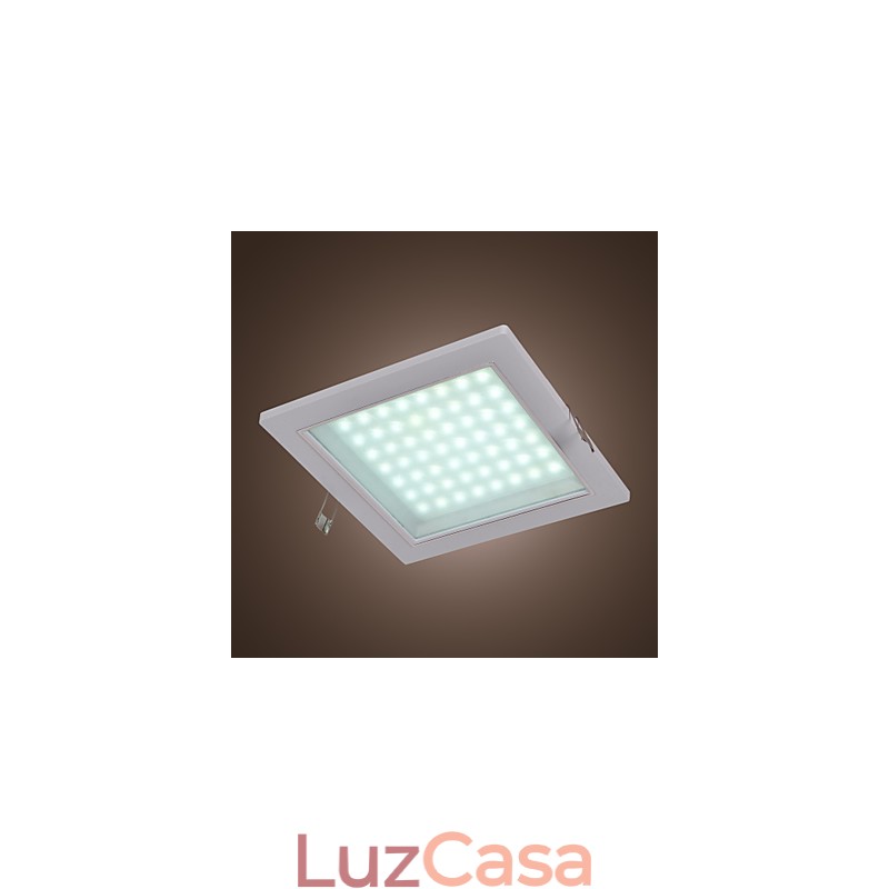 Luzes de montagem embutida modernas em formato quadrado