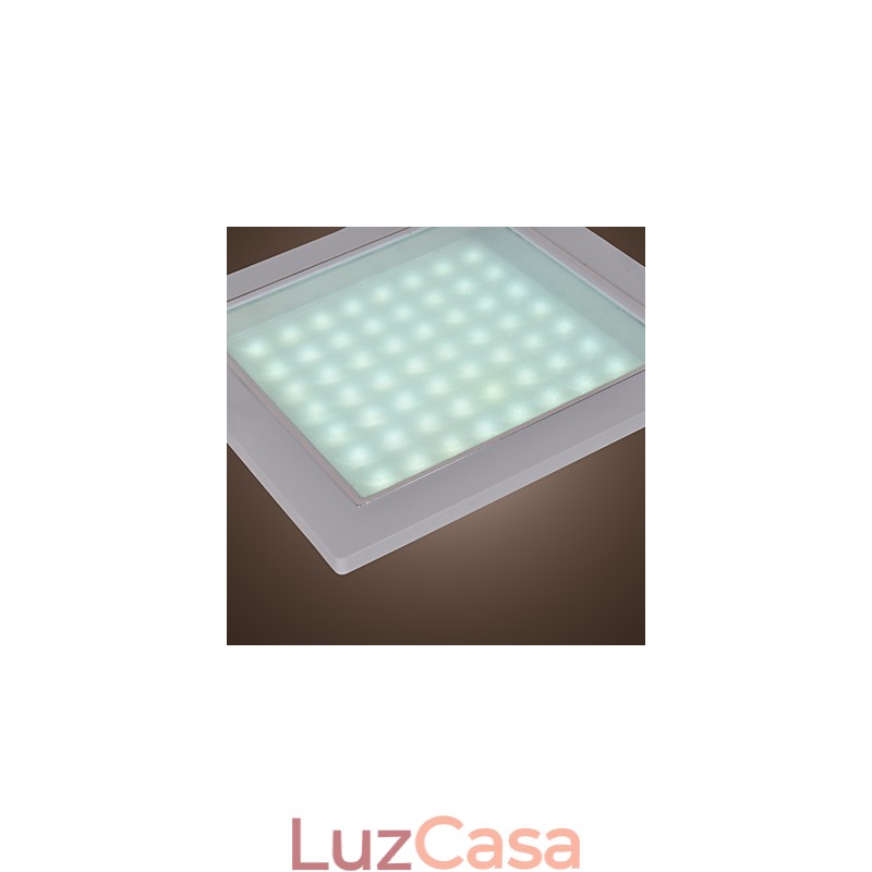 Luzes de montagem embutida modernas em formato quadrado