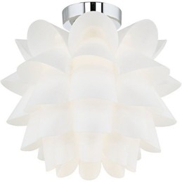 Luminária de teto com flor branca, 1 luminária pendente, luminária suspensa