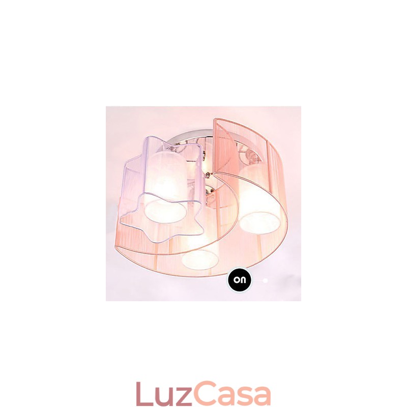 Desenho Linha Romântico Estrelas A Lua Absorver Lâmpada de Luz Dome