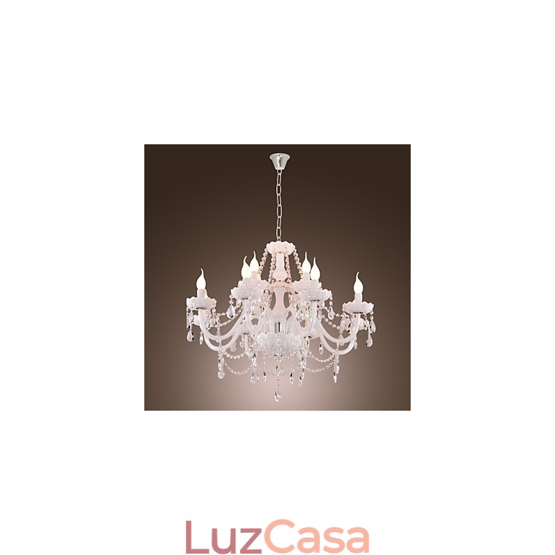 Lustre moderno contemporâneo galvanizado