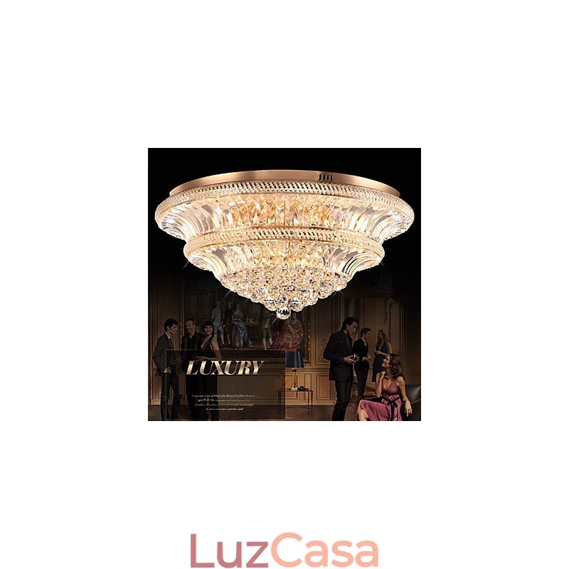 Moderno Luxo 9Modern Cristal Luz de Teto Absorver Luz Dome Diâmetro 80CM