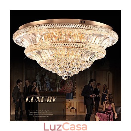 Moderno Luxo 9Modern Cristal Luz de Teto Absorver Luz Dome Diâmetro 80CM Moderno Luxo 9Modern Cristal Luz de Teto Absorver Luz Dome Diâmetro 80CM