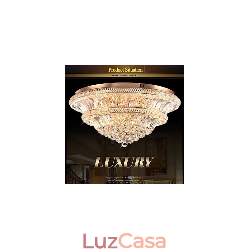 Moderno Luxo 9Modern Cristal Luz de Teto Absorver Luz Dome Diâmetro 80CM