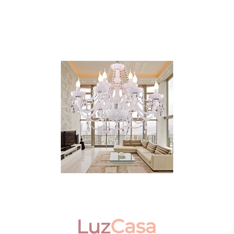 Lustre moderno contemporâneo galvanizado