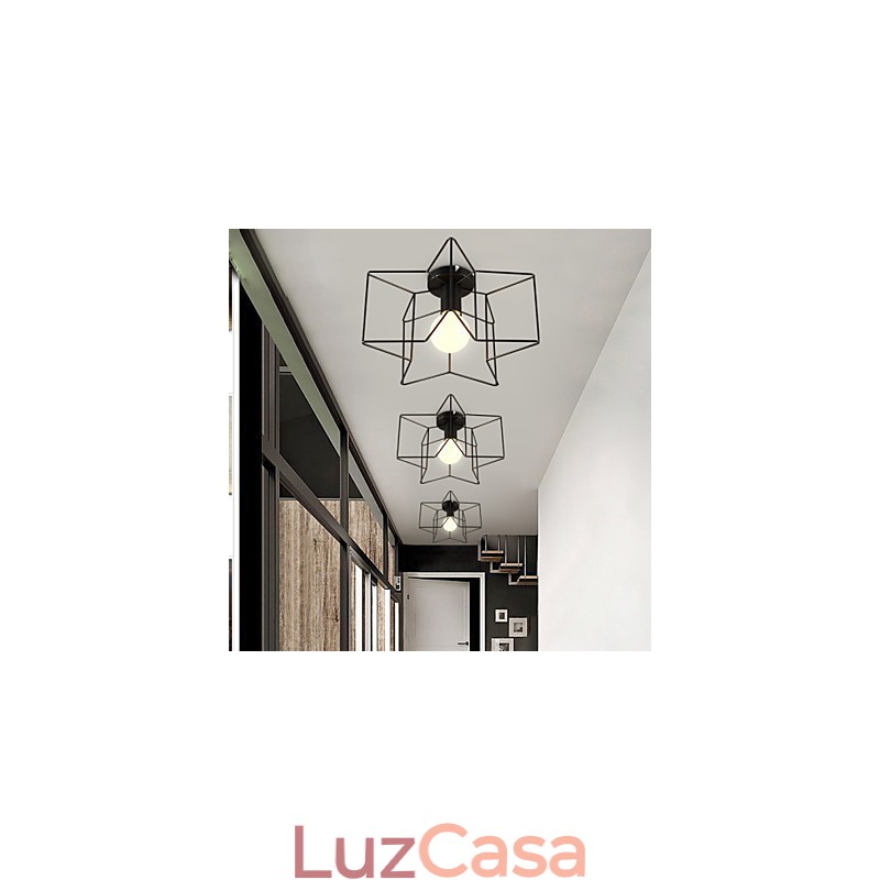 Pentagrama Moderno Criativo Luzes de Varanda para Absorver Luz de Cúpula