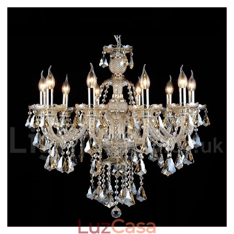 Luz pendente de cristal conhaque cor cristal moderno contemporâneo tradicional clássico retrô lanterna country