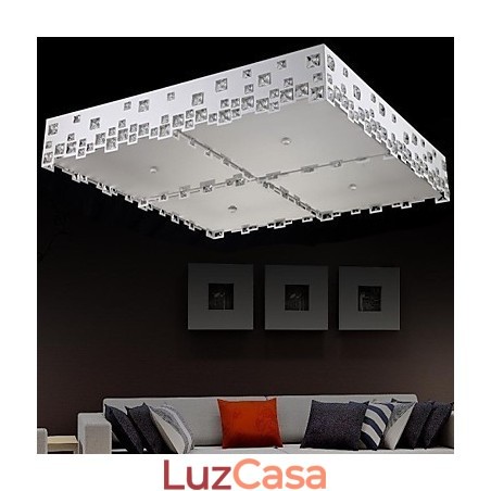 Cristal Flush Mount Moderno Contemporâneo Metal Cristal Flush Mount Moderno Contemporâneo Metal