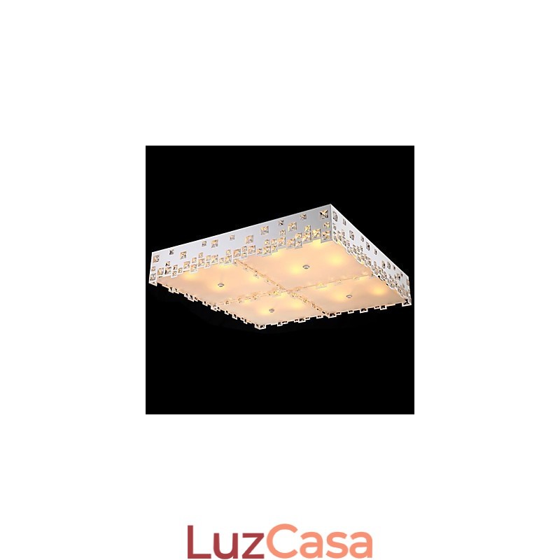 Cristal Flush Mount Moderno Contemporâneo Metal