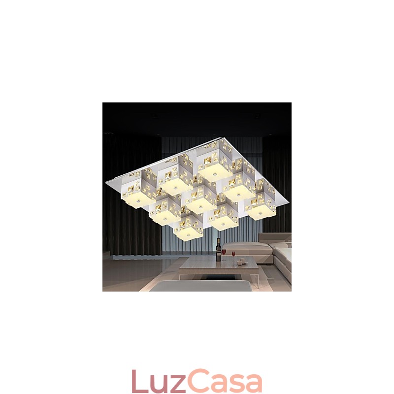Luminária de teto 9 luzes moderna simples artística