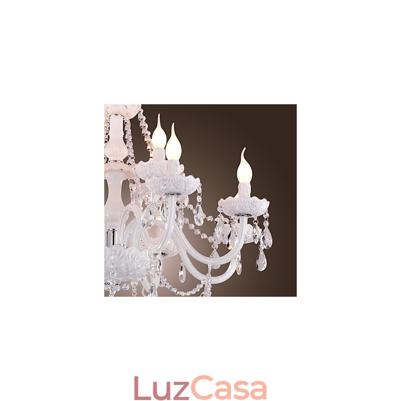 Lustre moderno contemporâneo galvanizado