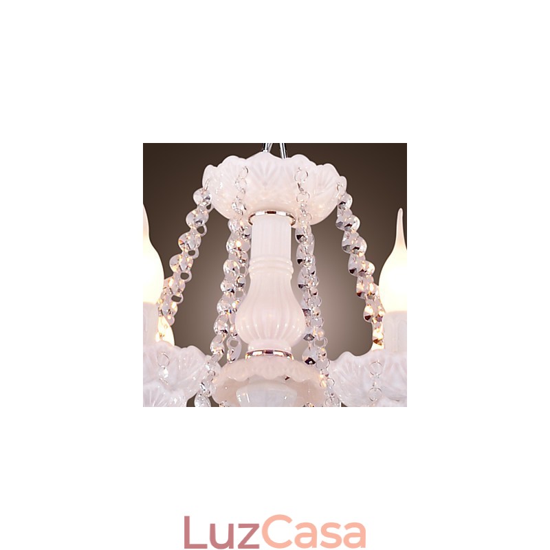 Lustre moderno contemporâneo galvanizado