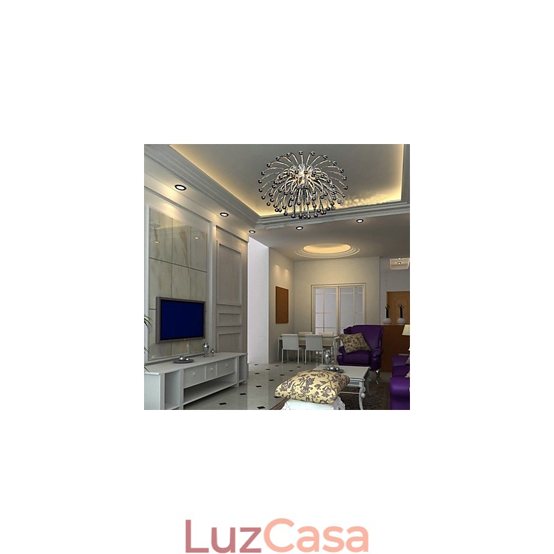 Luminária de teto artística com 1 luz