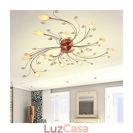 Luminárias Artísticas de Alumínio Flush Mount com 12 Luzes Luminárias Artísticas de Alumínio Flush Mount com 12 Luzes