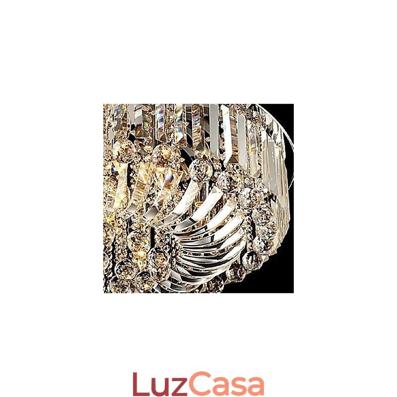 Luzes de montagem embutida subseção controle fonte de luz Cristal Metal Moda Moderna Clássica