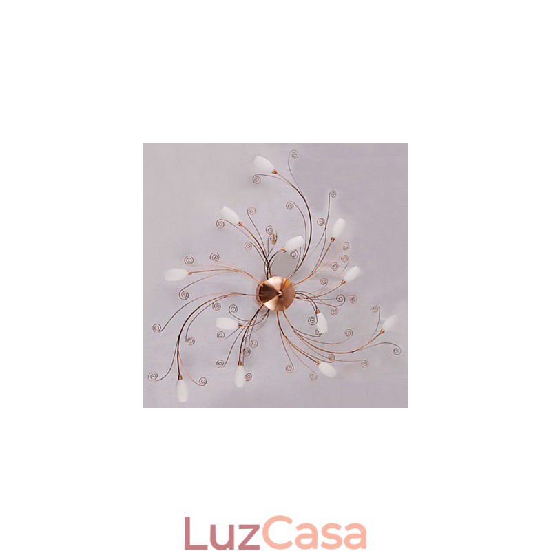 Luminárias Artísticas de Alumínio Flush Mount com 12 Luzes