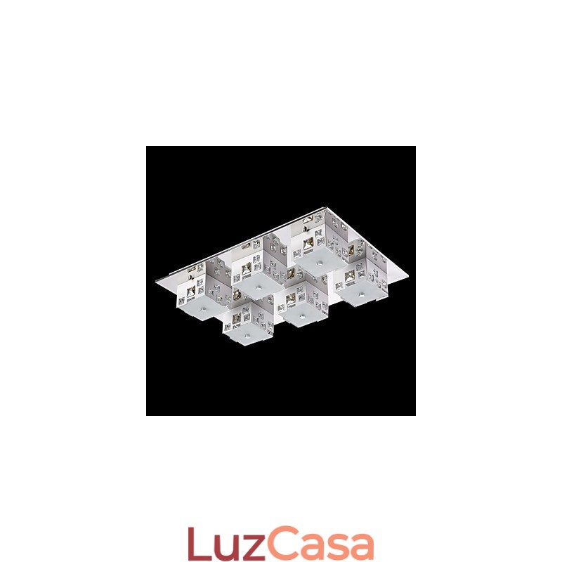 Luminária de teto 6 luzes moderna simples artística