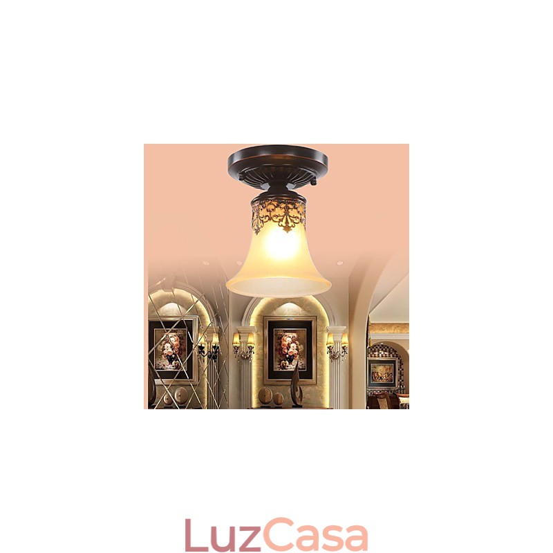 Estilo europeu tipo rural clássico absorve lâmpada de luz de cúpula