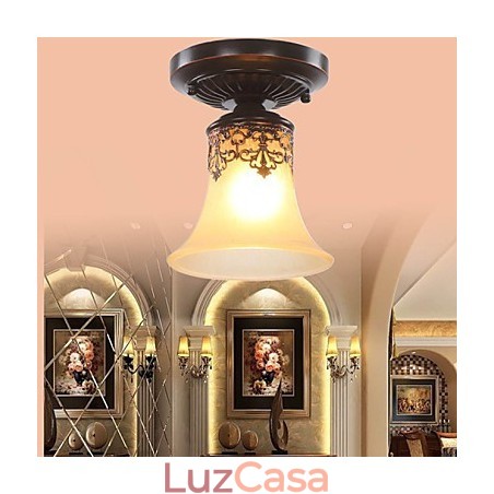 Estilo europeu tipo rural clássico absorve lâmpada de luz de cúpula Estilo europeu tipo rural clássico absorve lâmpada de luz de cúpula
