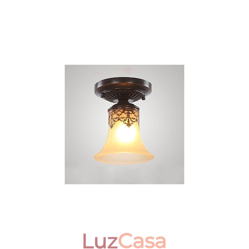 Estilo europeu tipo rural clássico absorve lâmpada de luz de cúpula