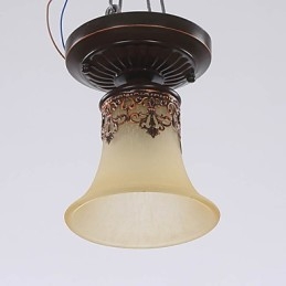 Estilo europeu tipo rural clássico absorve lâmpada de luz de cúpula