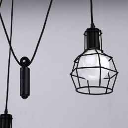 Tradicional Clássico Vintage Retro Lanterna Country Mini Estilo Pintura Metal Pingente Luz Jantar