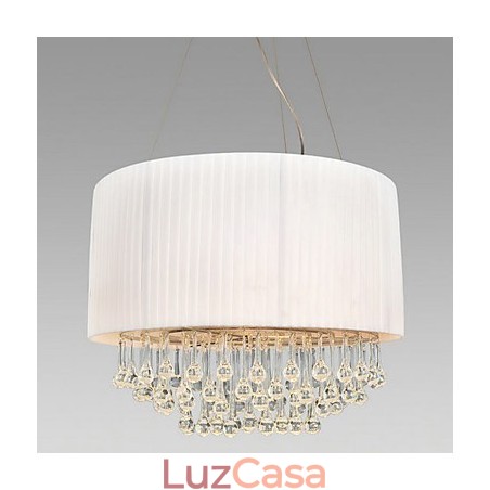 Luminária de teto de cristal com 5 luzes