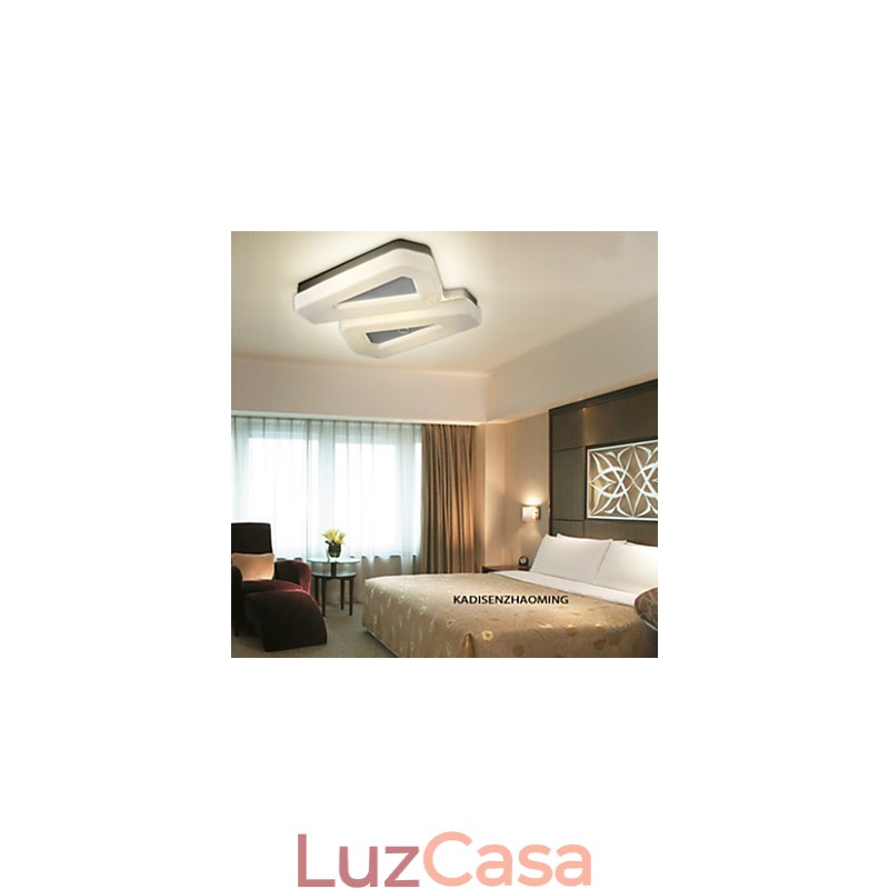 Luminária embutida branca quente branca moderna simples