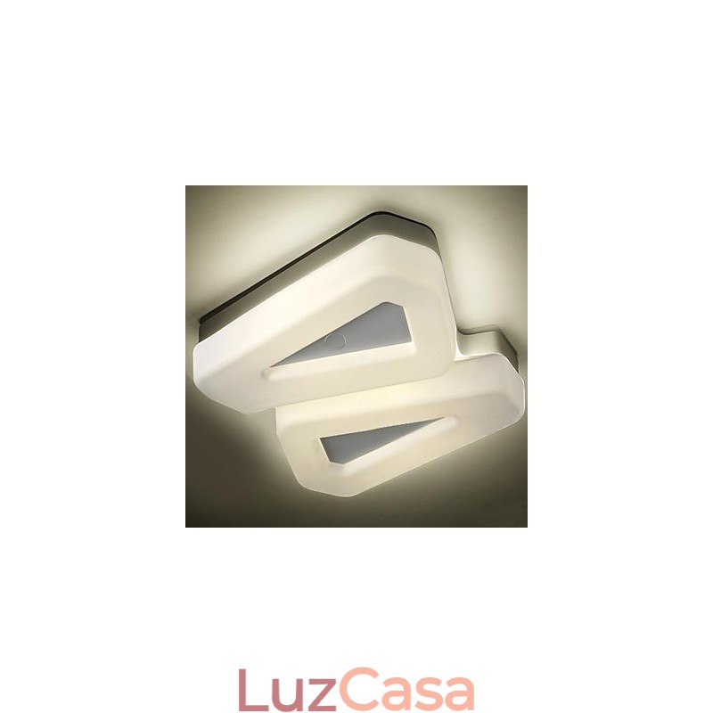 Luminária embutida branca quente branca moderna simples