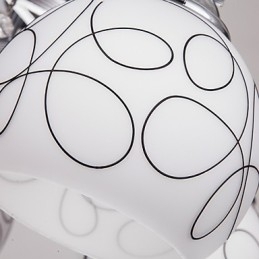 Lustre Moderno Cristal Living 8 luzes