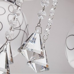 Lustre Moderno Cristal Living 8 luzes