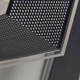 Montagem embutida moderna contemporânea em metal cromado